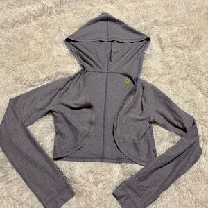 Flx Hooded Open-Front Crop Top